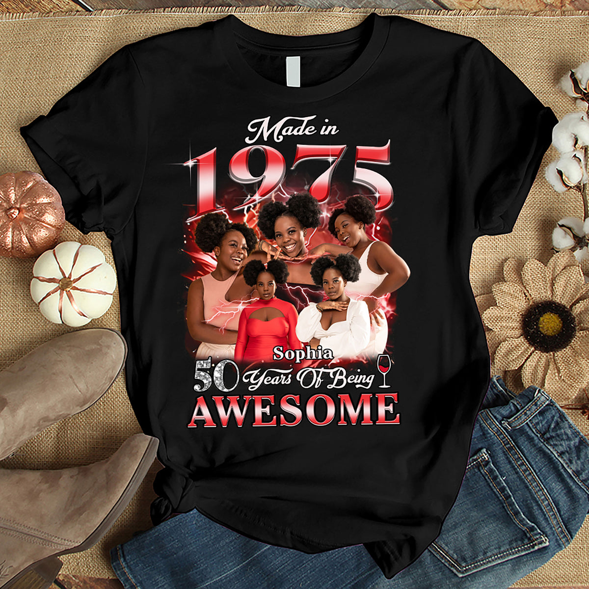 50th Birthday Shirts, Custom Birthday Shirts, Turning 50 Shirt, Gifts For Women Turning 50, 50th Birthday Shirts For Her-YPT-HMT