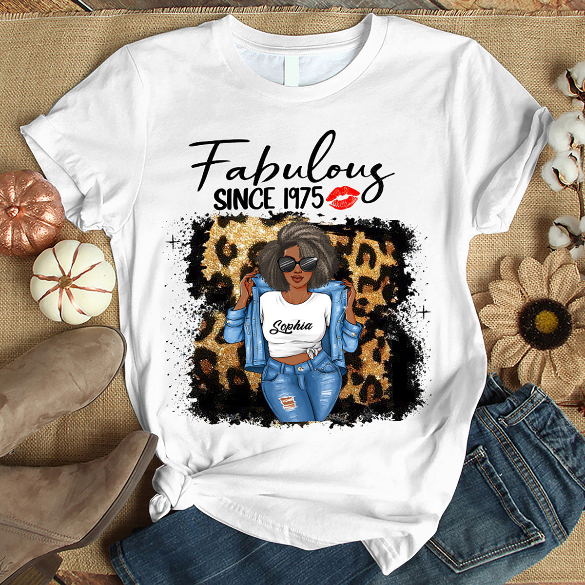 50th Birthday Shirts, Custom Birthday Shirts, Turning 50 Shirt, Gifts For Women Turning 50, 50 And Fabulous Shirt, 1975 Shirt, 50th Birthday Shirts For Her-YPT-HMT