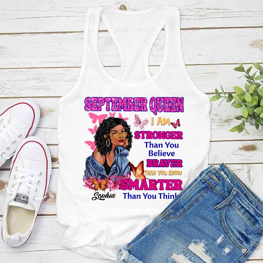 September Birthday Shirt, Custom Birthday Shirt, Queens Born In September, September Birthday Shirts For Woman, September Birthday Gifts, September Is My Birthday Month, Yep The Whole Month-YPT-HCT