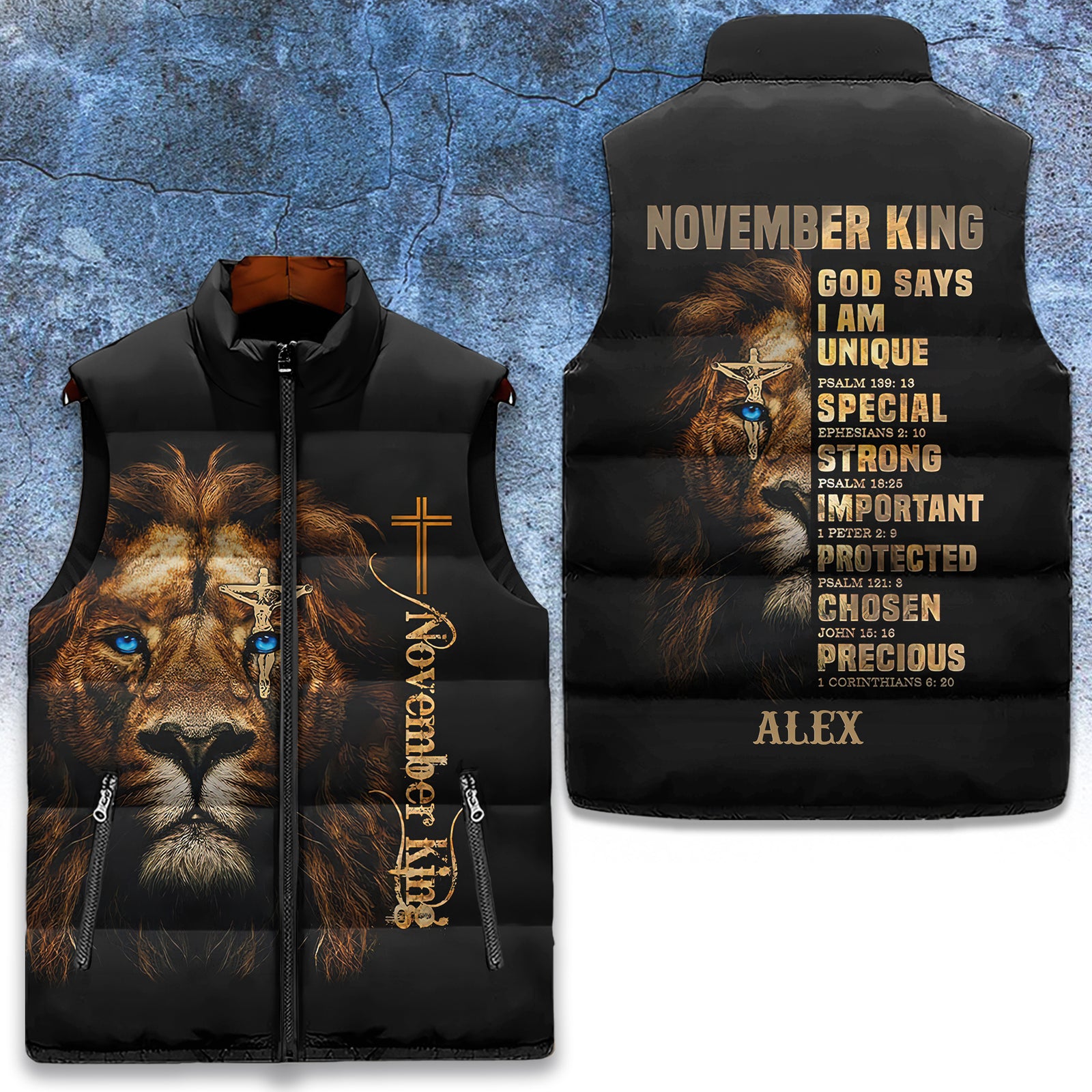 Puffer Vest - Personalized November Birthday Month, Gift Ideas For November Birthday For Kings