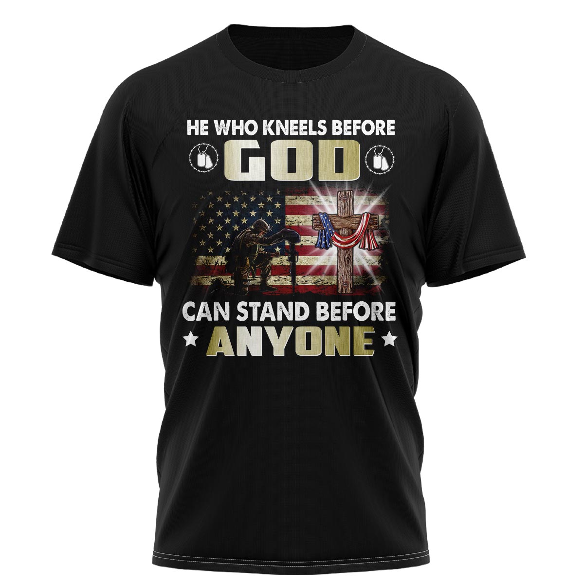 Stand for Flag Kneel The Cross Shirt