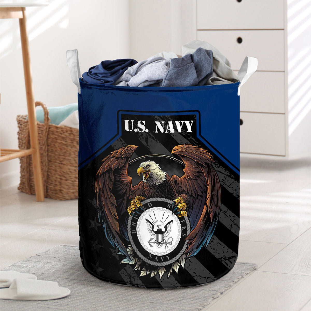 U.S. Navy Eagle Laundry Basket
