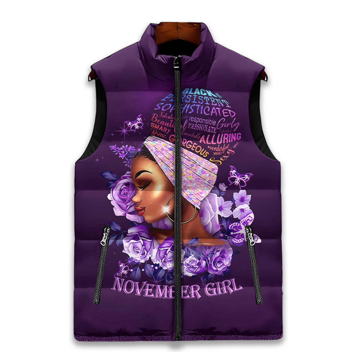 Puffer Vest - Personalized November Birthday Month, Gift Ideas For November Birthday For Girls