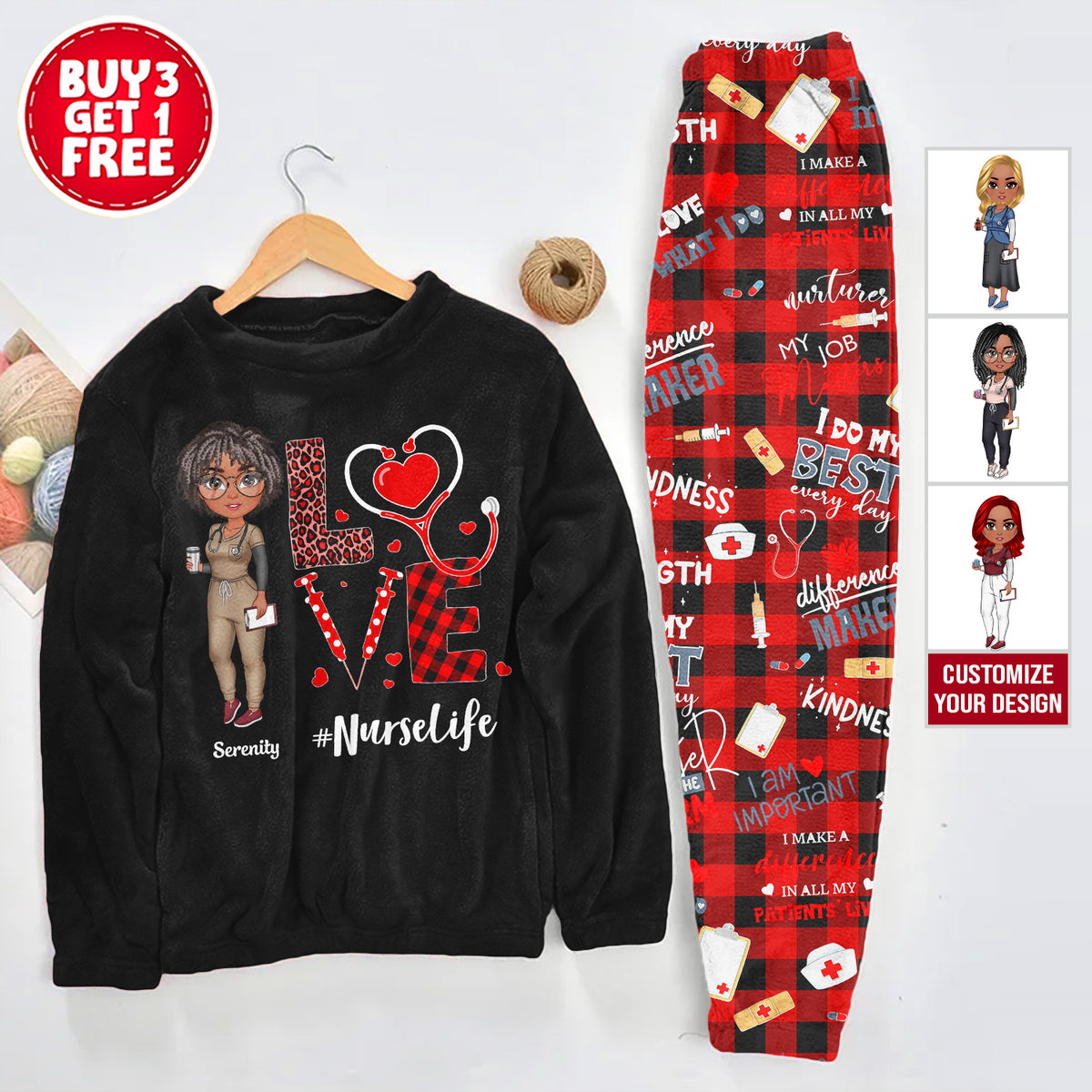 Unisex Thicken Pajama Suit - Gift For Nurse