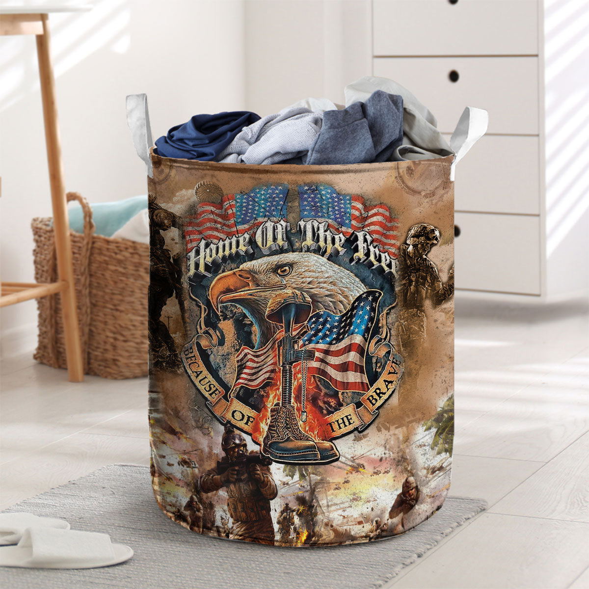 U.S. Veteran Laundry Basket