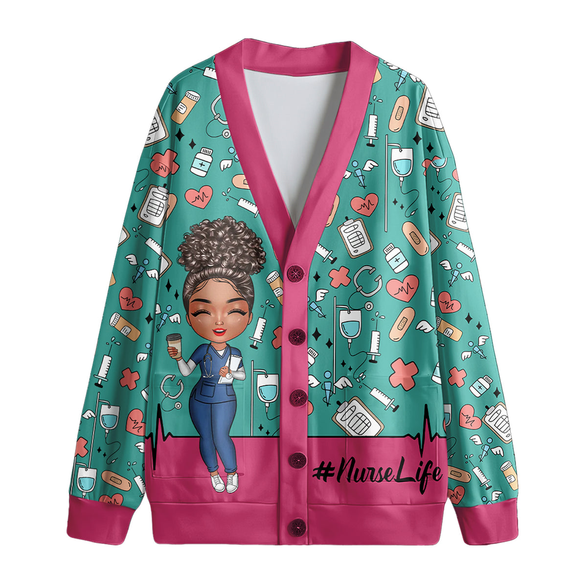 Personalized Cadigan - Personalized Gift Ideas For Nurse, Doctors