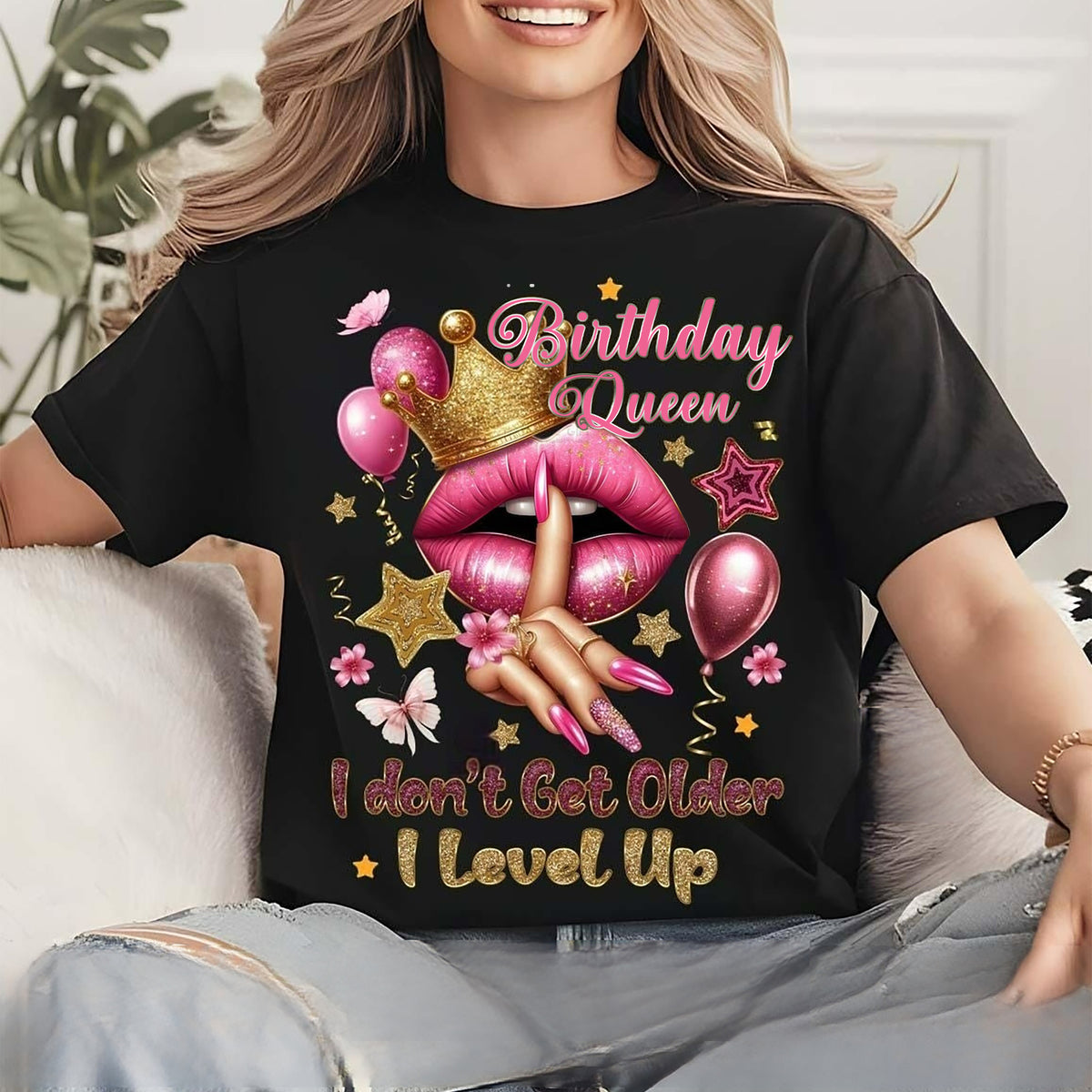 Birthday Queen Shirts, Custom Birthday Shirts, Birthday Shirts For Black Women, Its My Birthday Shirt, Birthday Queen Shirt-YPT-ALK