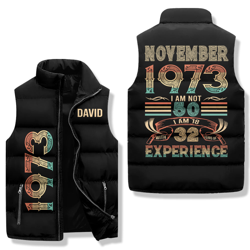 Puffer Vest - Personalised 50th Birthday Gifts, Gift Ideas 50th Birthday Woman