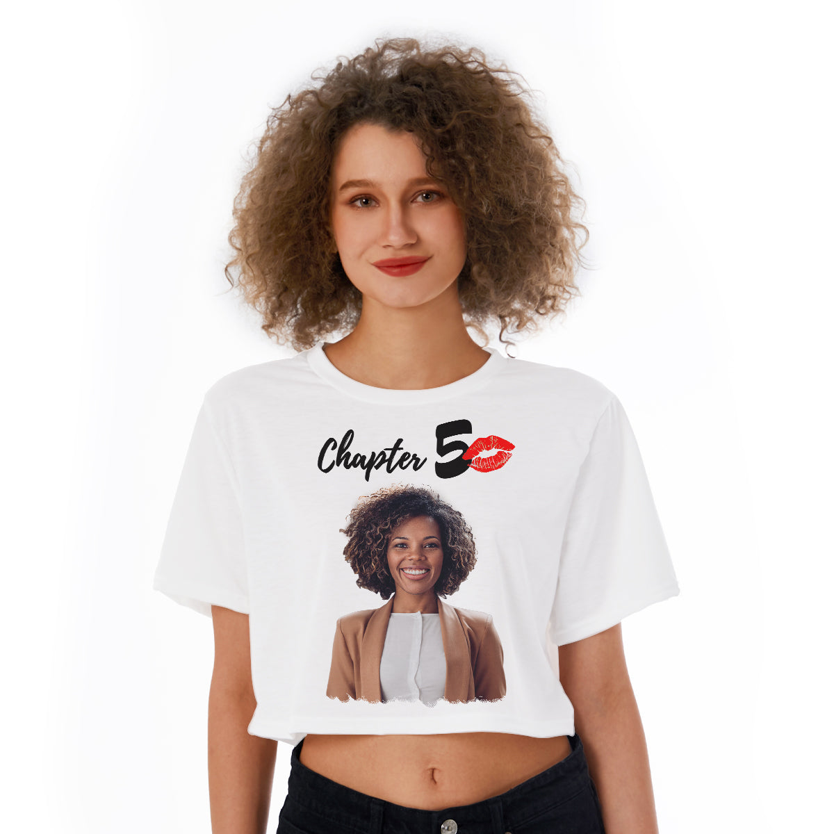 Women&#39;s Cropped T-shirt, Fabulous Since 1974 50th Birthday Unique T Shirt For Woman - ALK
