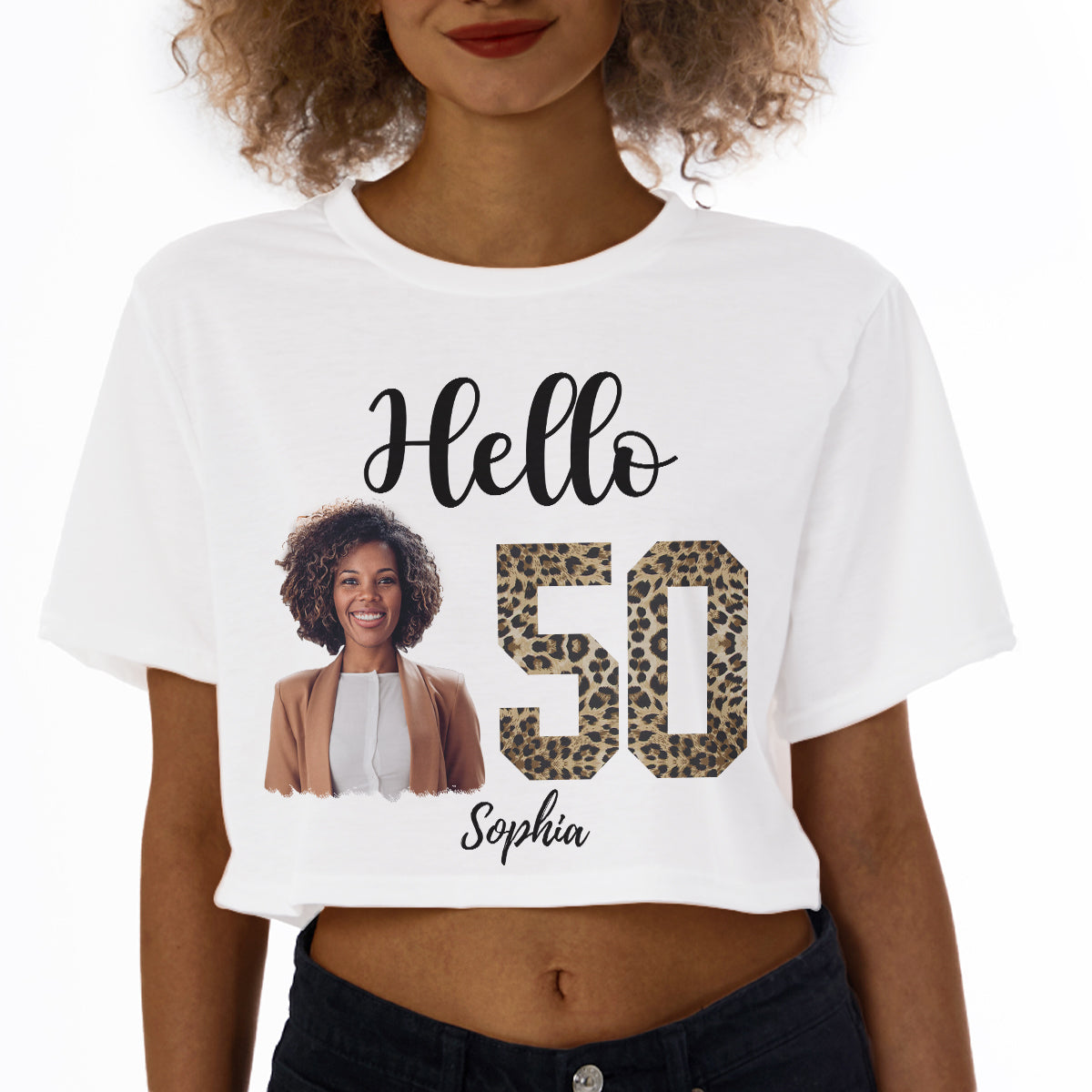 Women&#39;s Cropped T-shirt, Fabulous Since 1974 50th Birthday Unique T Shirt For Woman - HMT