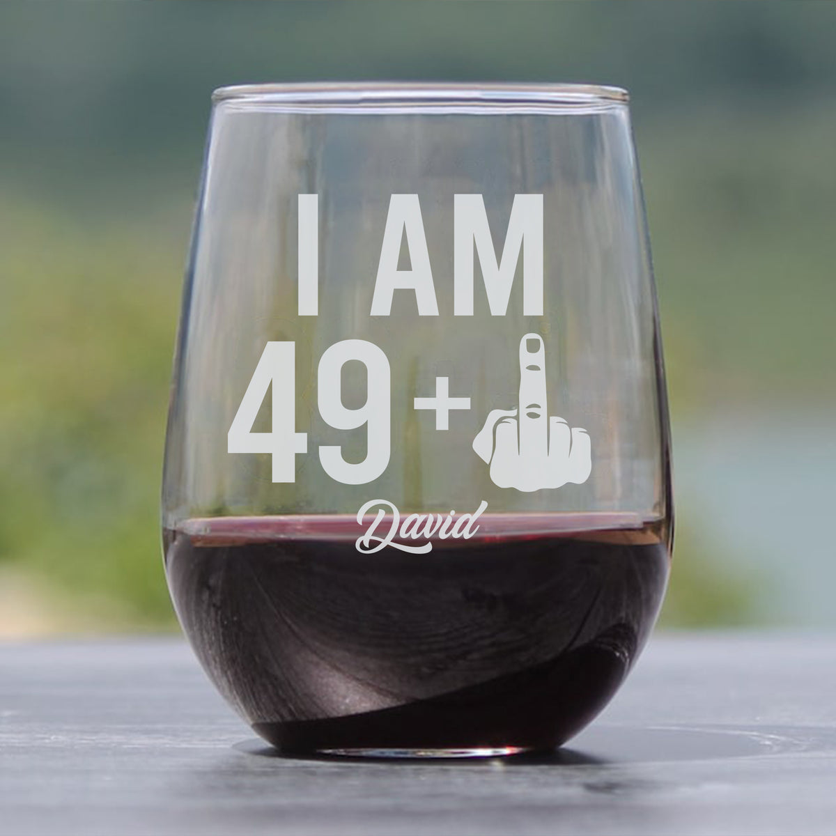 1974 Engraved Wine Glass - 50th Birthday Aged to Perfection - Gifts for 50 Year Old – 50th Birthday Red White Rose Wine Glass-YPT-HMT