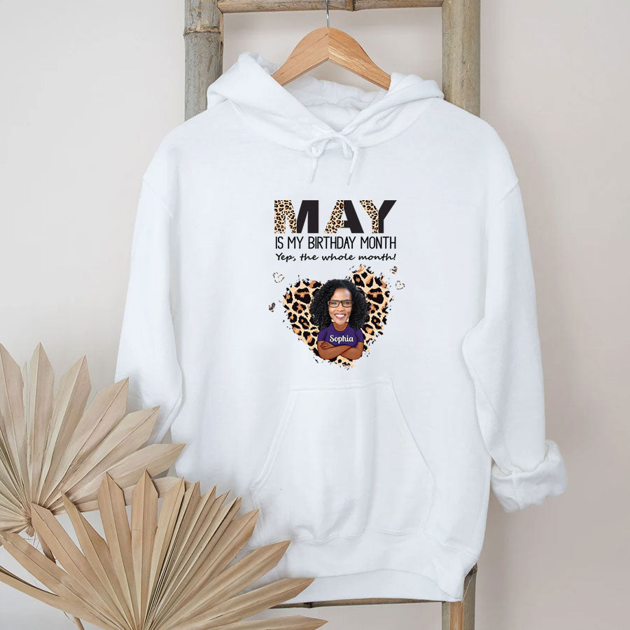 May Birthday Shirt, Custom Birthday Shirt, Queens Born In May, Custom Photo May Birthday Gifts, May Shirts For Woman