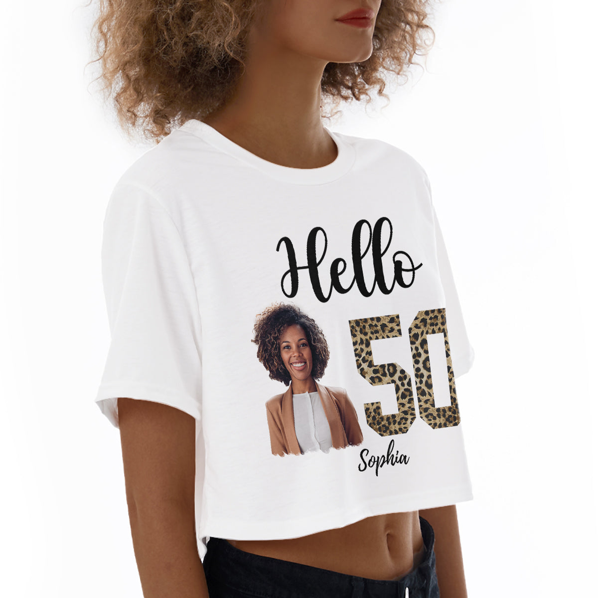 Women&#39;s Cropped T-shirt, Fabulous Since 1974 50th Birthday Unique T Shirt For Woman - HMT