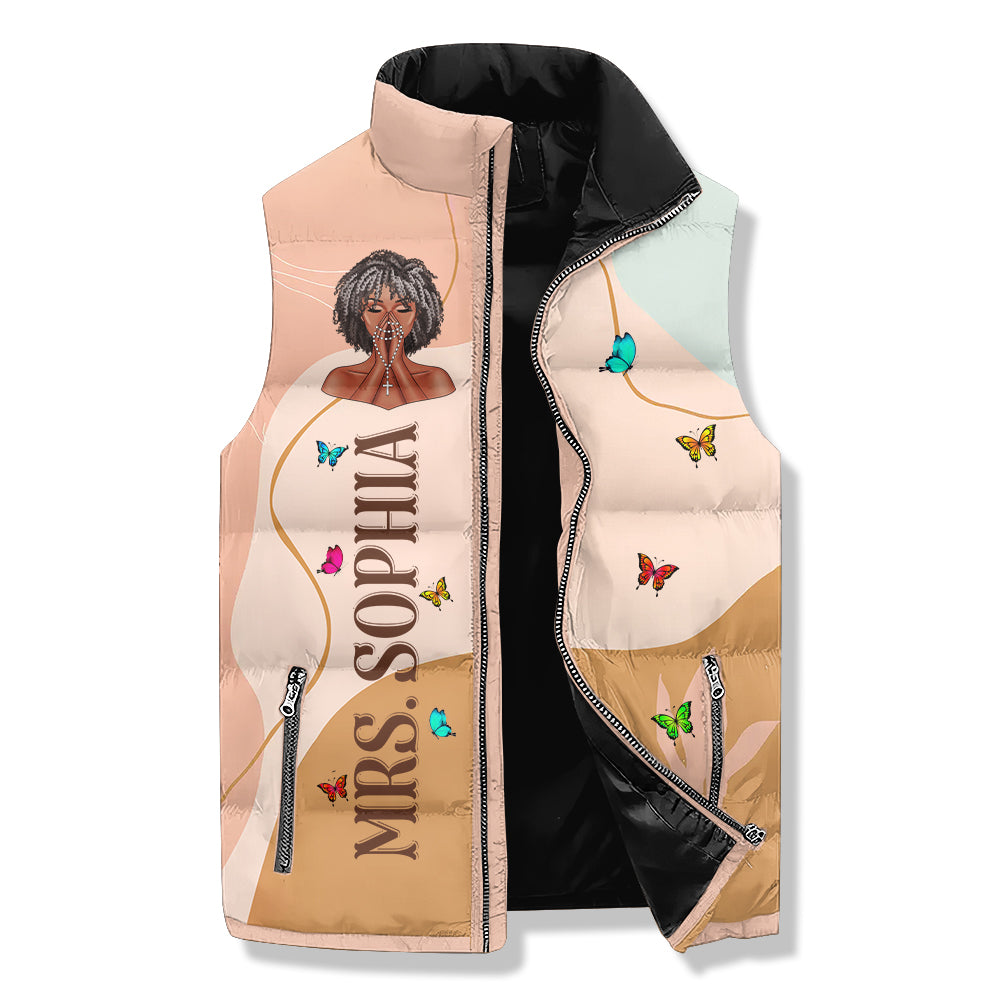 Puffer Vest - Personalized November Birthday Month, Gift Ideas For November Birthday For Girls