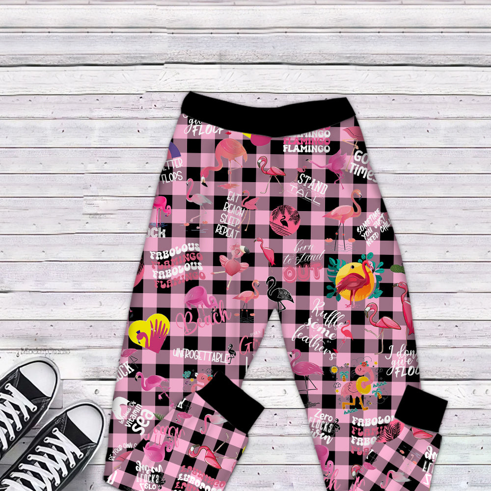 Premium Pajamas Set - Gift For Flamingo Lovers