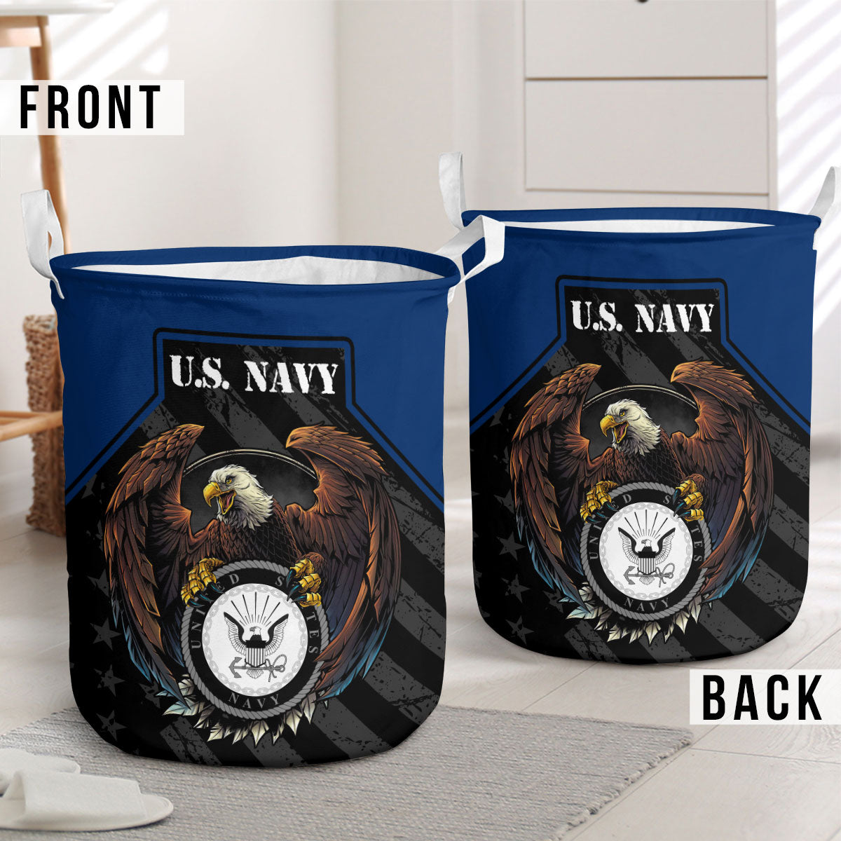 U.S. Navy Eagle Laundry Basket