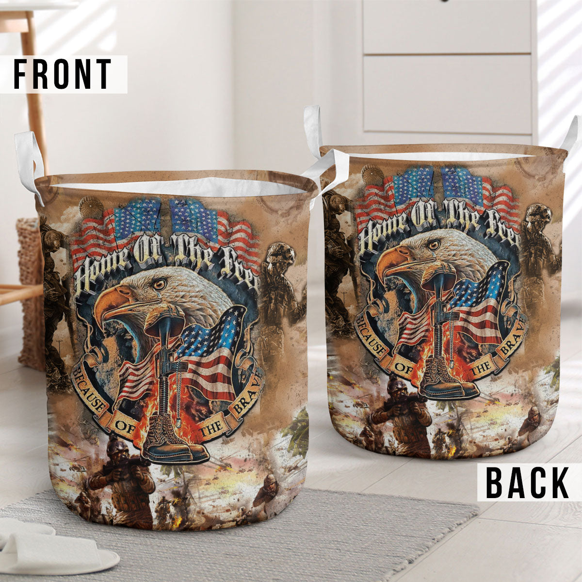 U.S. Veteran Laundry Basket
