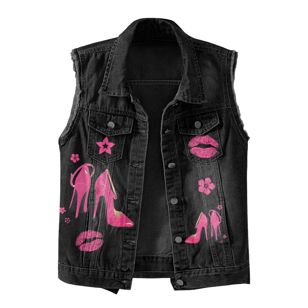 Premium log denim vest - Personalised 50th Birthday Gifts, Gift Ideas 50th Birthday Woman