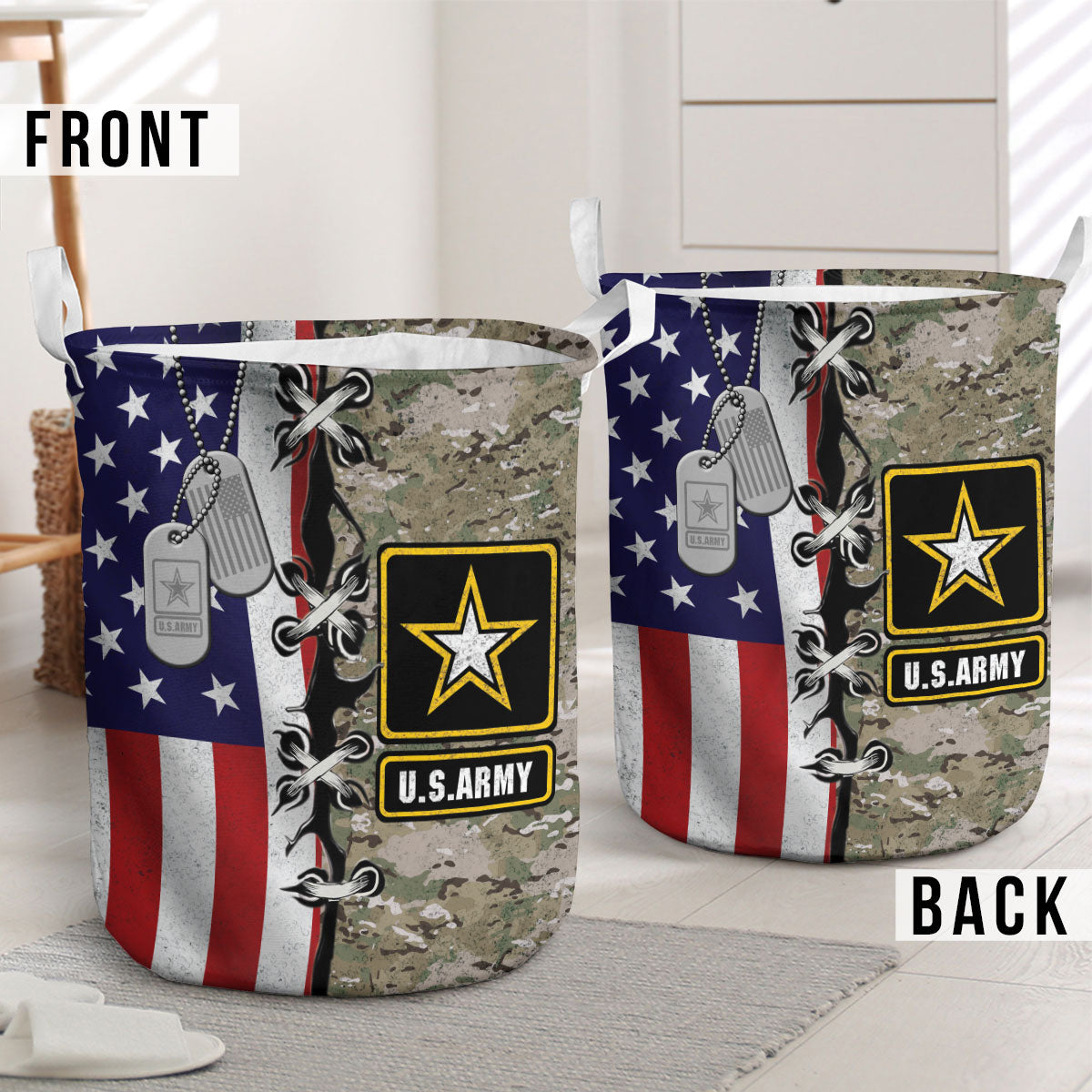 U.S. Army Flag Laundry Basket