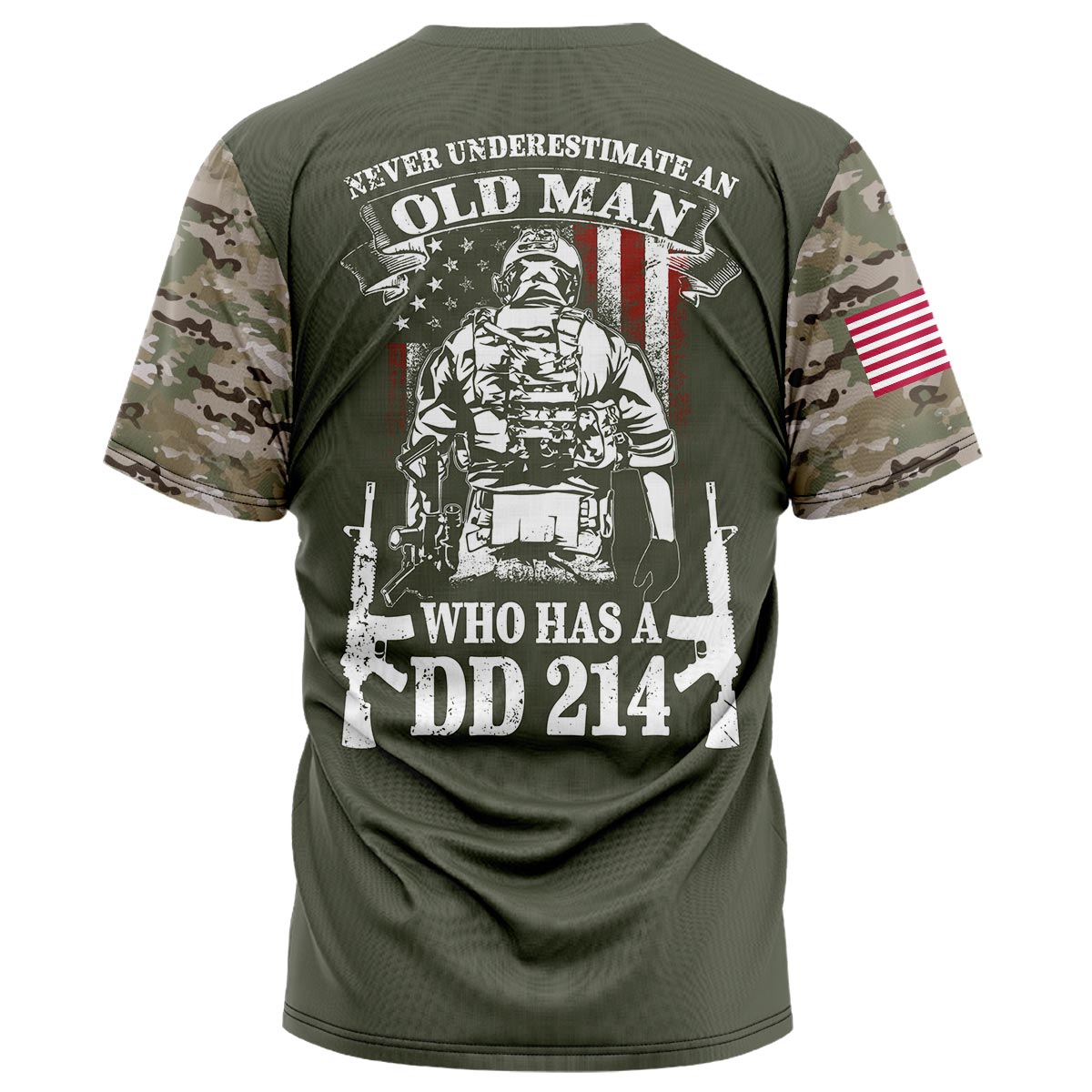 Never Underestimate An Old Man Who Has a DD-214 Shirt
