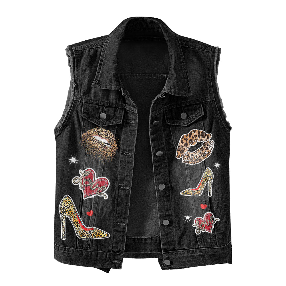Premium Log Denim Vest - Personalised 50th Birthday Gifts, Gift Ideas 50th Birthday Woman