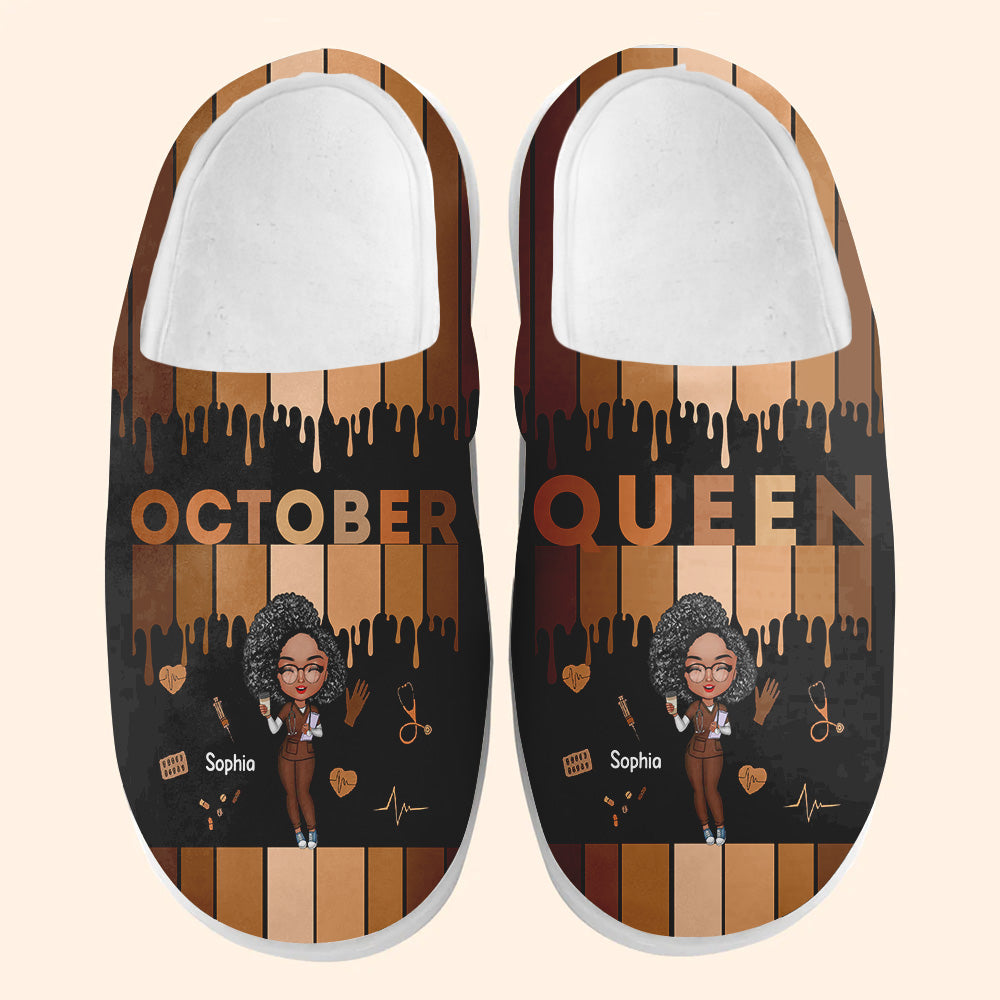 Personalized Slippers, Custom Birthday Gifts For October Girls, Birthday Gifts for Nurses