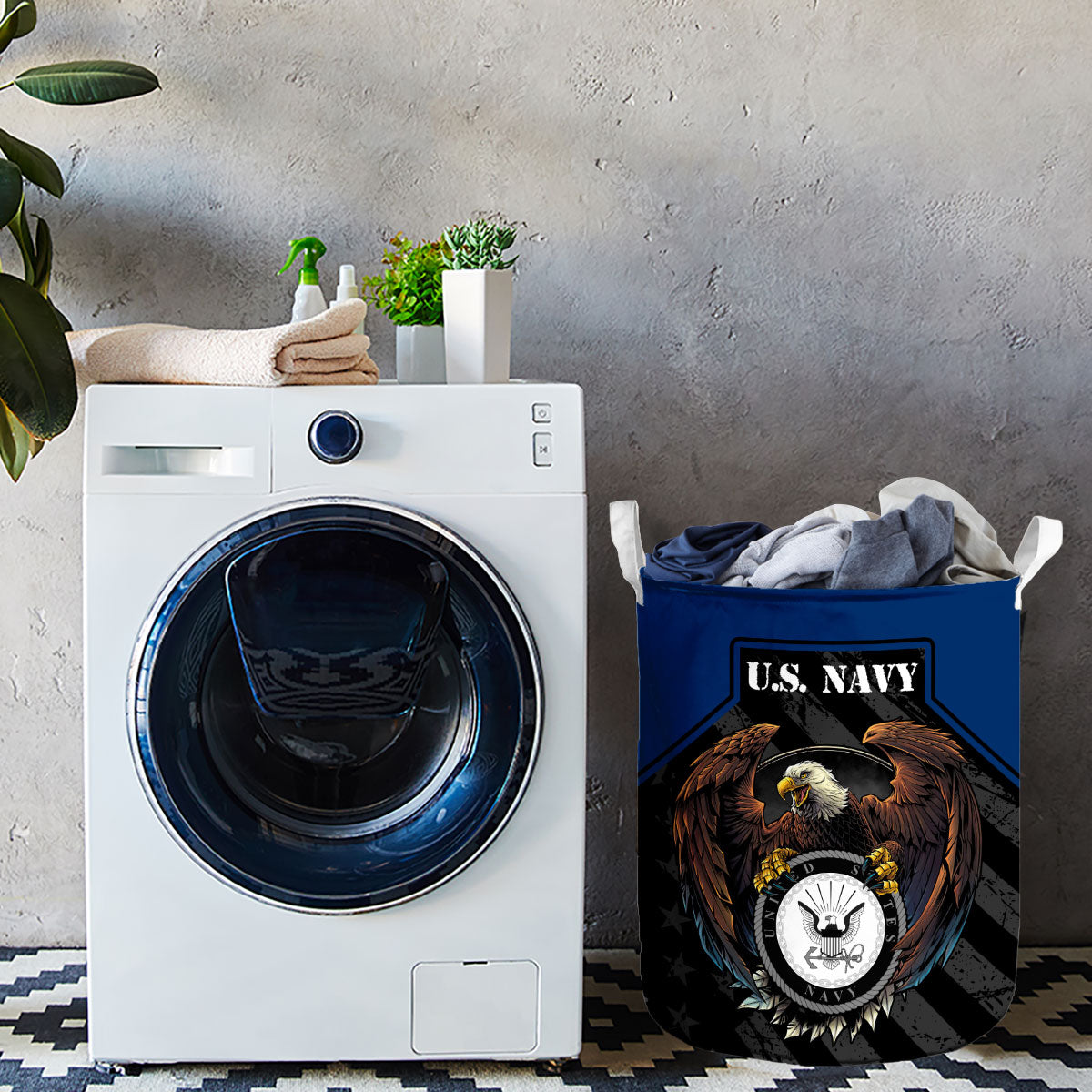 U.S. Navy Eagle Laundry Basket