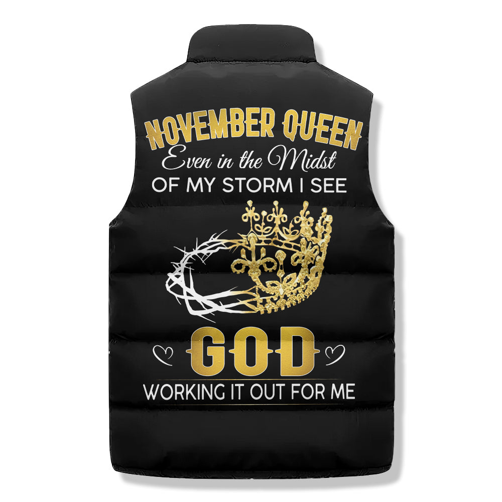 Puffer Vest - Personalized November Birthday Month, Gift Ideas For November Birthday