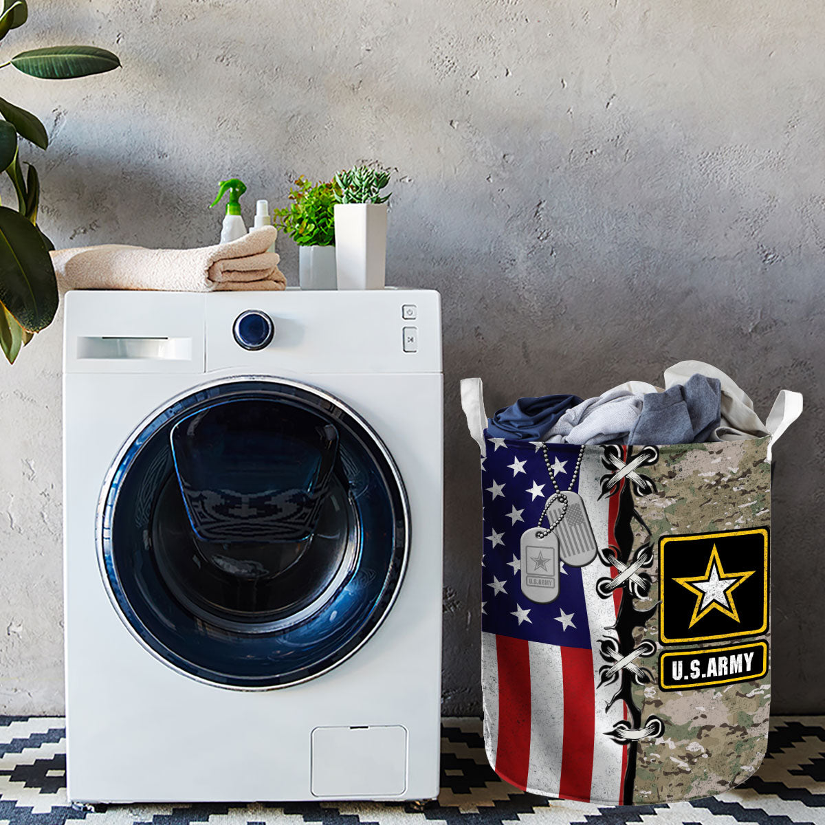 U.S. Army Flag Laundry Basket