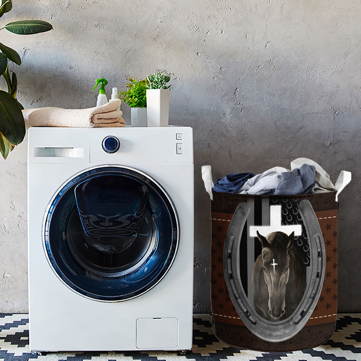 Horse Laundry Basket