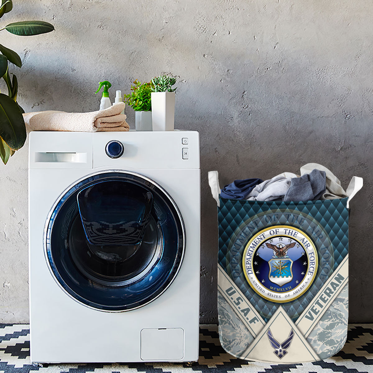 U.S. Air Force Camo Laundry Basket