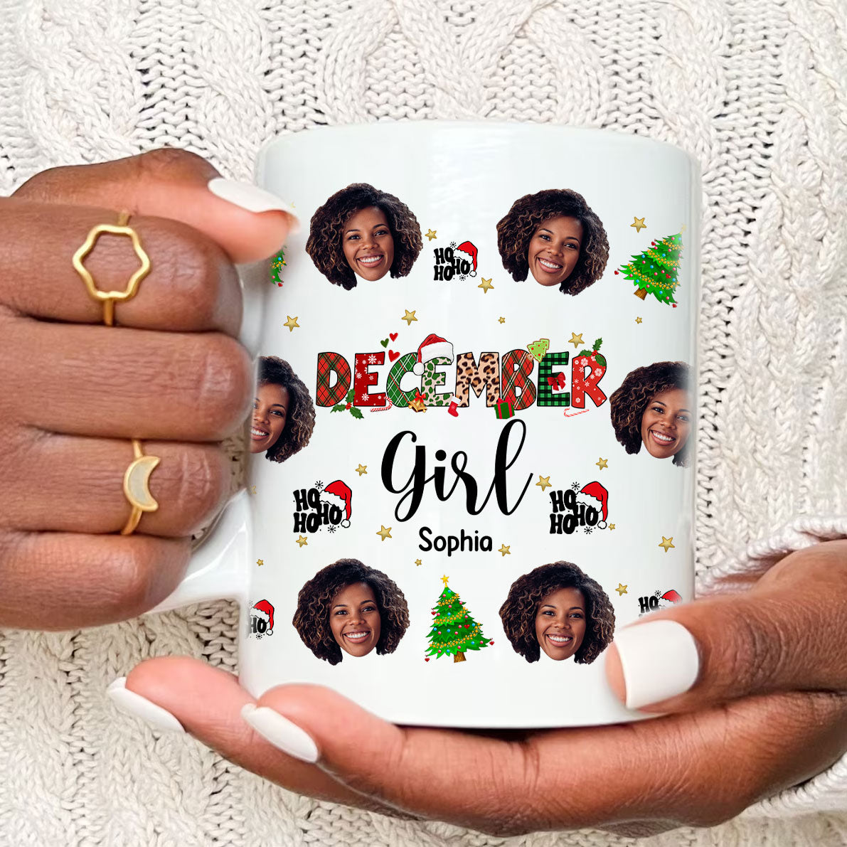 December Birthday Mug, Personalized Birthday Mug, Customized Mug For Birthday, Happy Birthday Personalized Mug