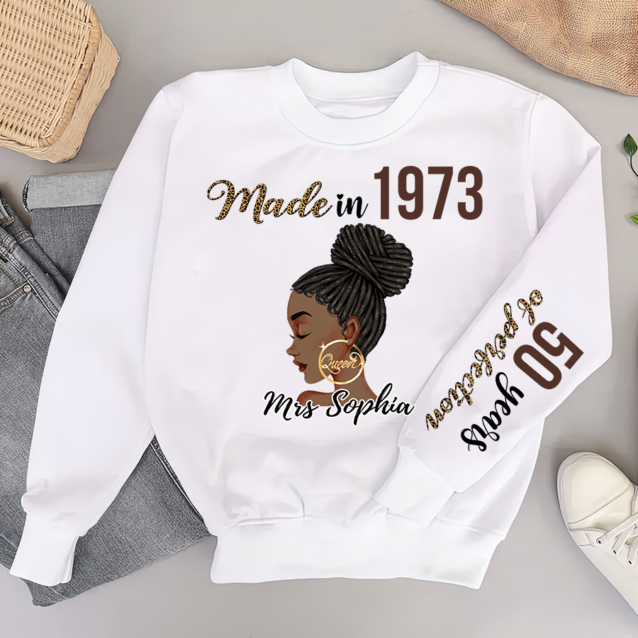 50th Birthday Shirts For Her, Personalised 50th Birthday Gifts, 1973 T Shirt, 50 And Fabulous Shirt, 50th Birthday Shirt Ideas, Gift Ideas 50th Birthday Woman