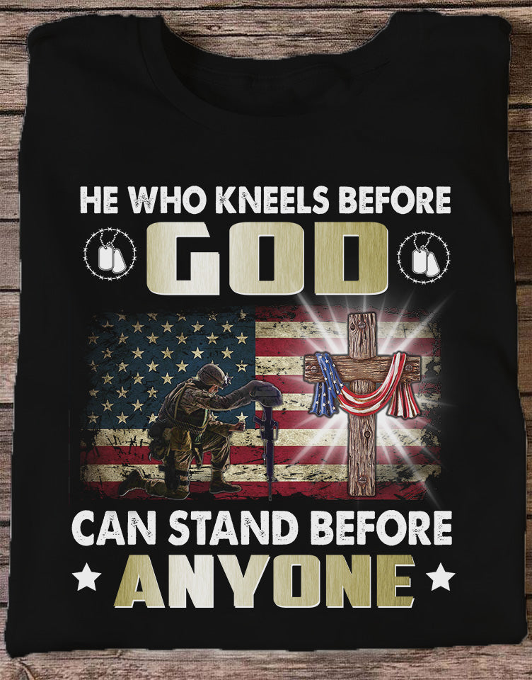 Stand for Flag Kneel The Cross Shirt