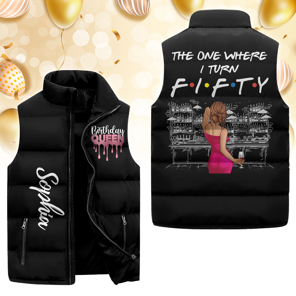 Puffer Vest - Personalised 50th Birthday Gifts, Gift Ideas 50th Birthday Woman