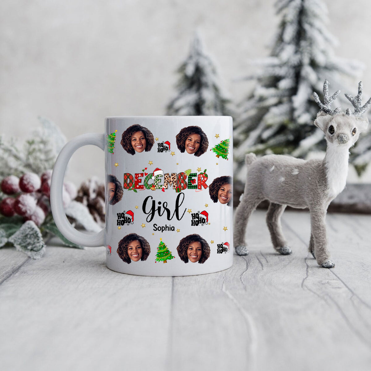 December Birthday Mug, Personalized Birthday Mug, Customized Mug For Birthday, Happy Birthday Personalized Mug