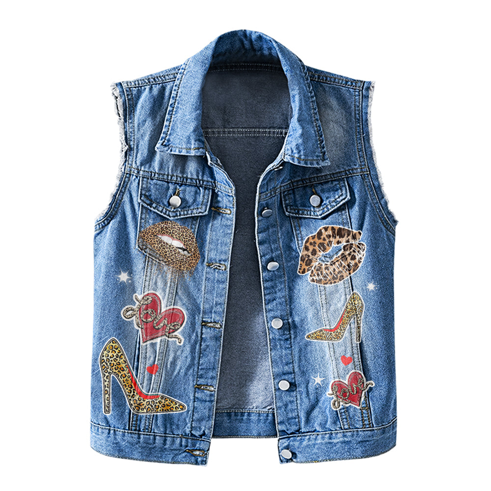 Premium Log Denim Vest - Personalised 50th Birthday Gifts, Gift Ideas 50th Birthday Woman