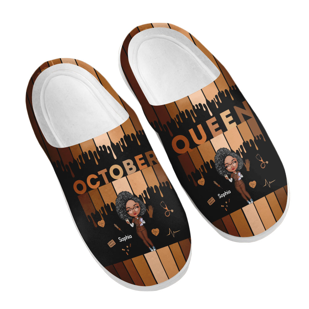 Personalized Slippers, Custom Birthday Gifts For October Girls, Birthday Gifts for Nurses