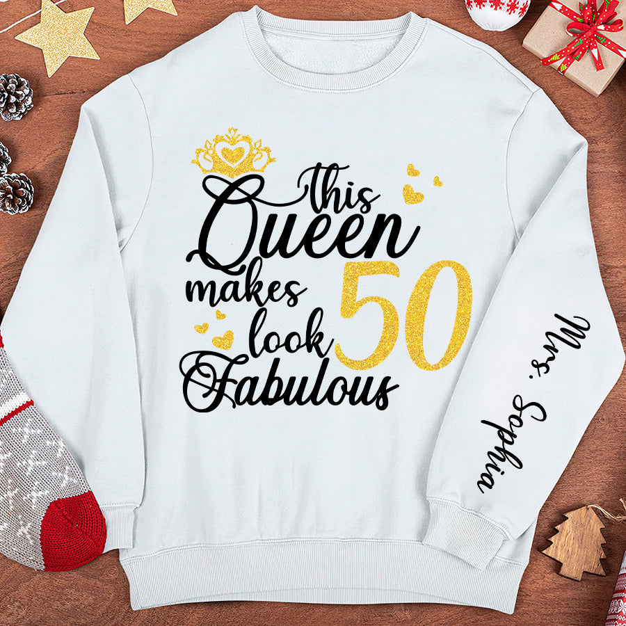 Personalised 50th Birthday Gifts, Gift Ideas 50th Birthday Woman-This Queen makes look 50 fabulous
