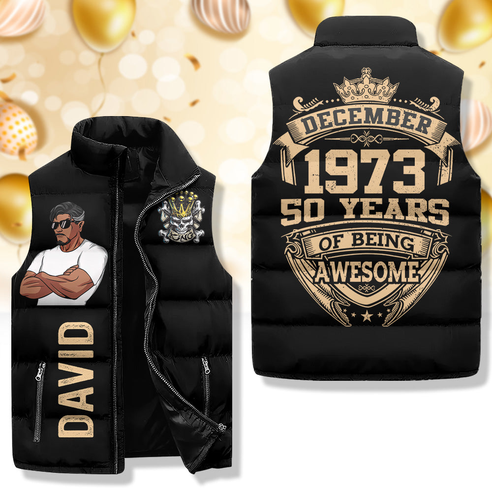 Puffer Vest - Personalised 50th Birthday Gifts, Gift Ideas 50th Birthday Man