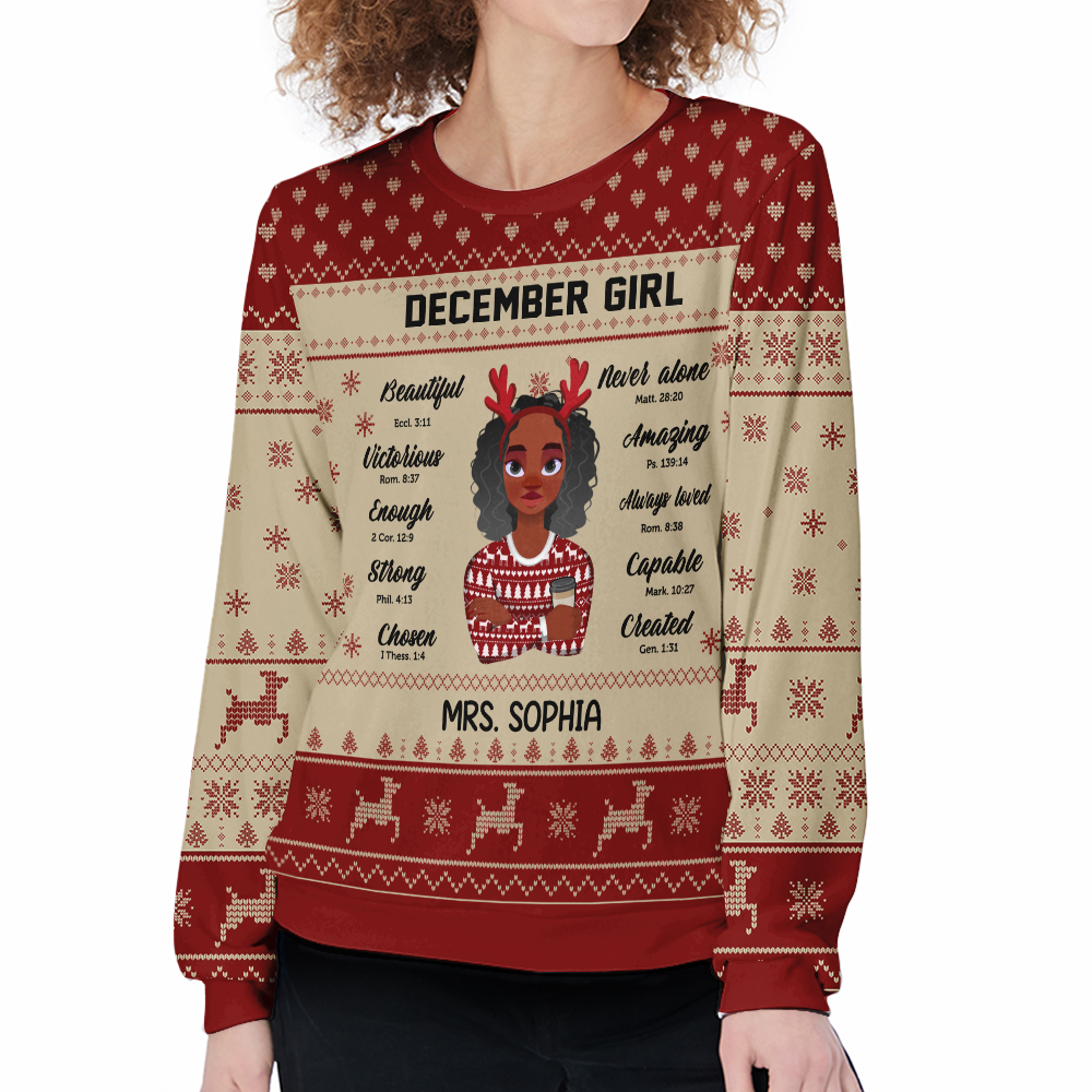 December Birthday Shirt, Custom Birthday Shirt, Queen Was Born In December Birthday Shirts For Woman