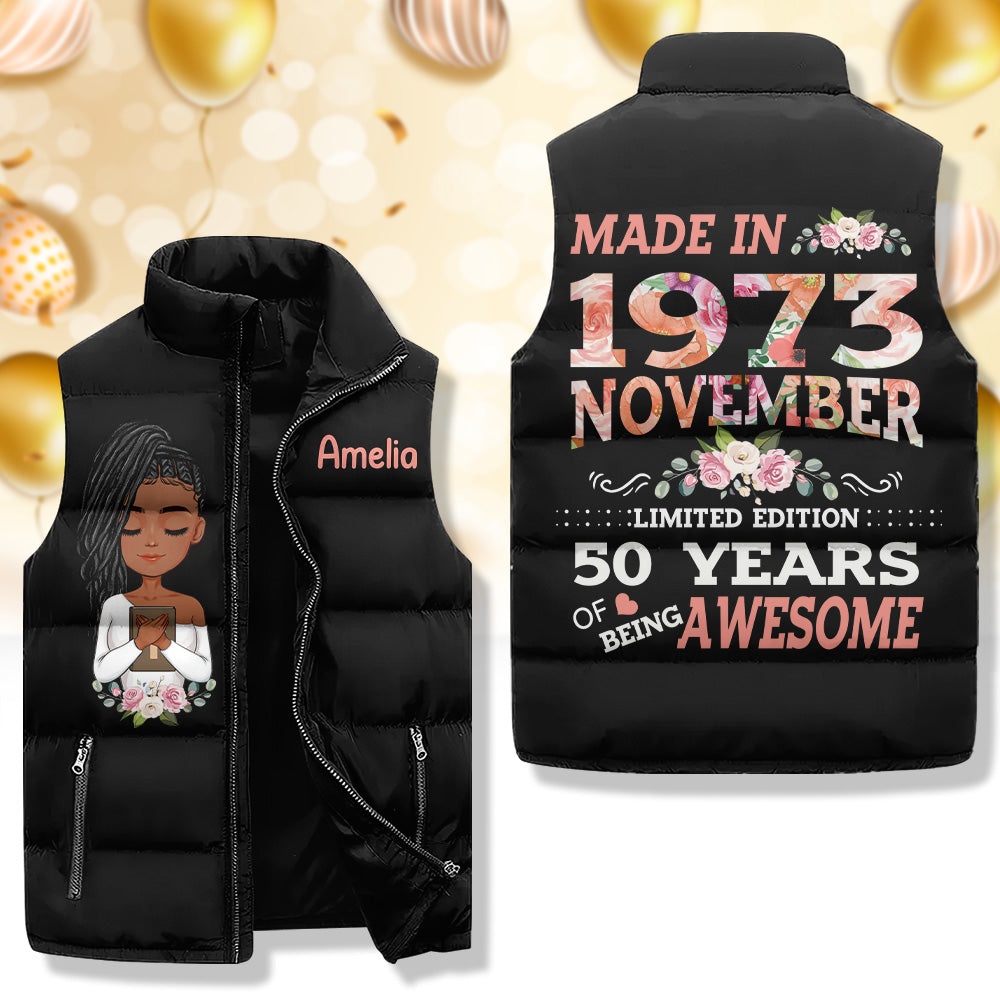 Puffer Vest - Personalised November Birthday Gifts, Gift Ideas November Birthday Woman - Limited Edition