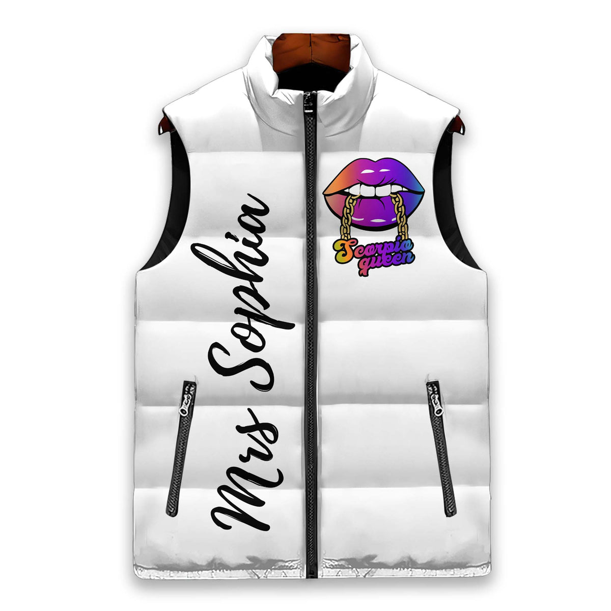 Puffer Vest - Gift For Women, Scorpio Birthday Gifts, Custom Scorpio Gift