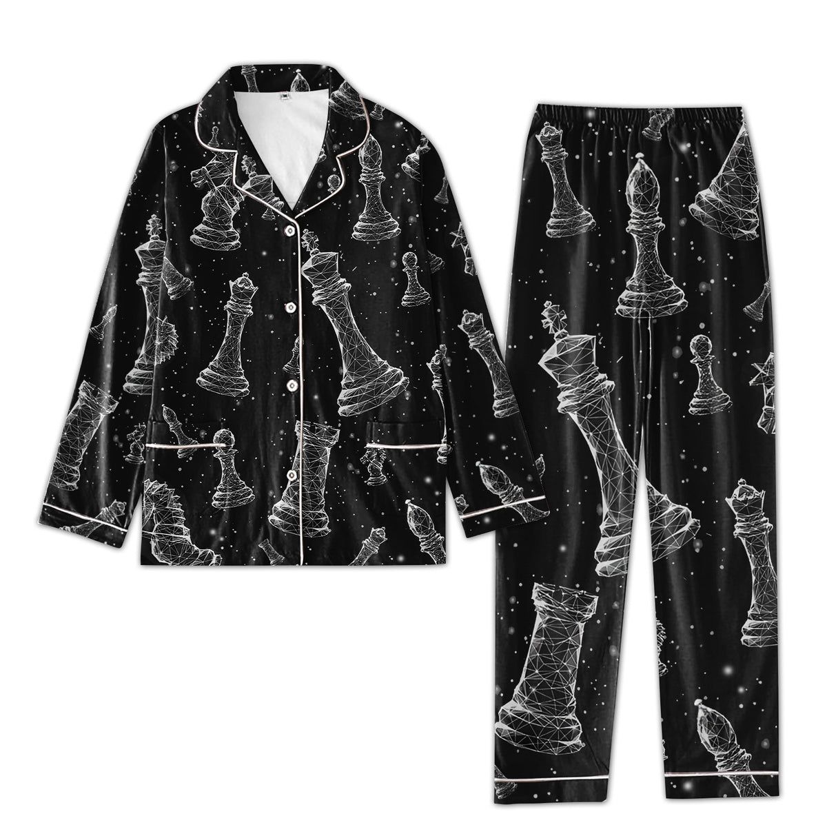 Personalized Women's Pajama Set, Gift For Chess Lovers