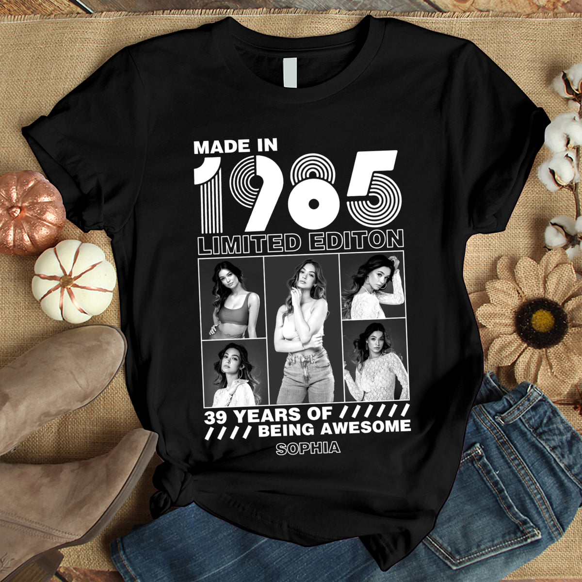 39th Birthday Shirts, Custom Birthday Shirts, Turning 39 Shirt, Gifts For Women Turning 39, 39 And Fabulous Shirt -YPT-TLT