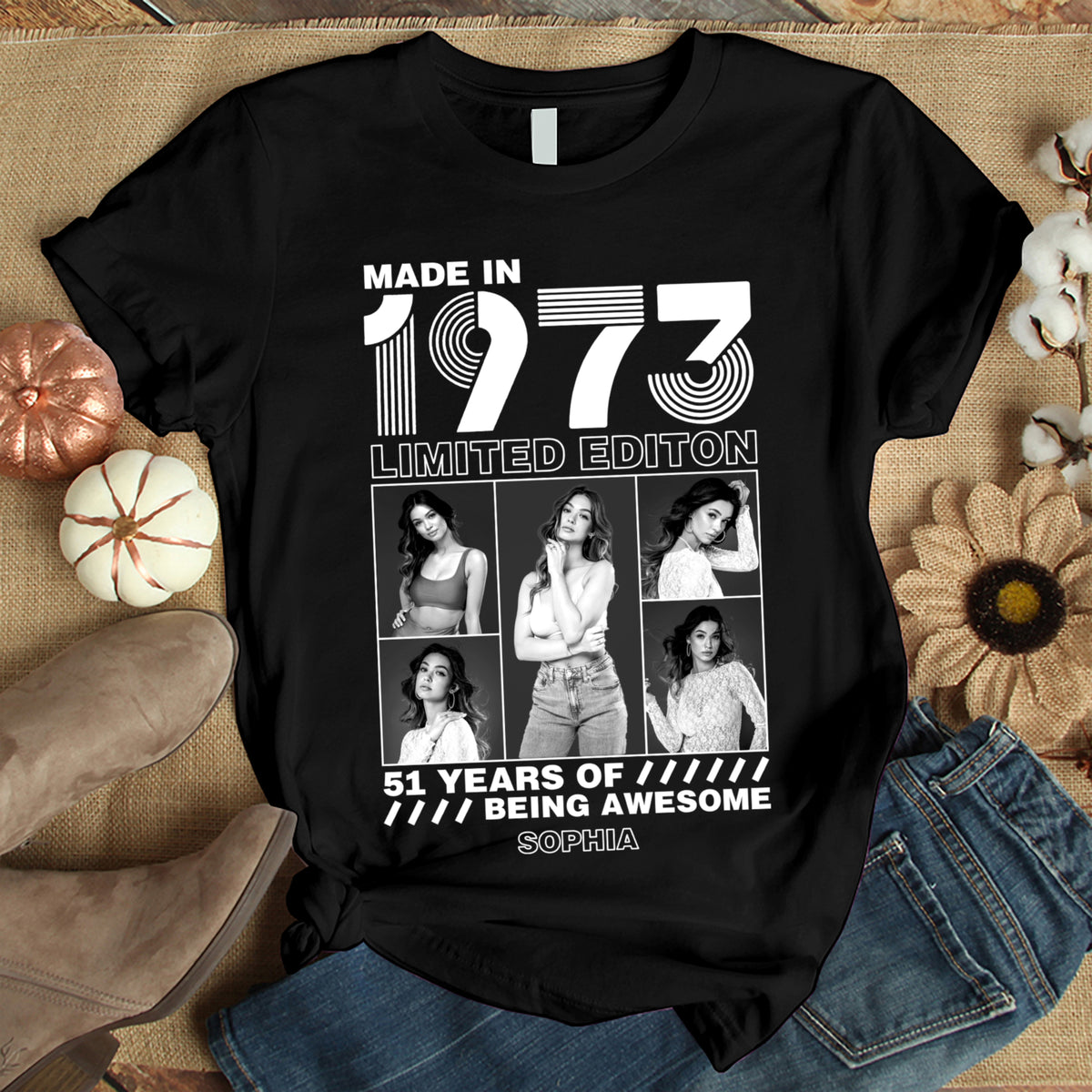 51st Birthday Shirts, Custom Birthday Shirts, Turning 51 Shirt, Gifts For Women Turning 51, 51 And Fabulous Shirt -YPT-TLT