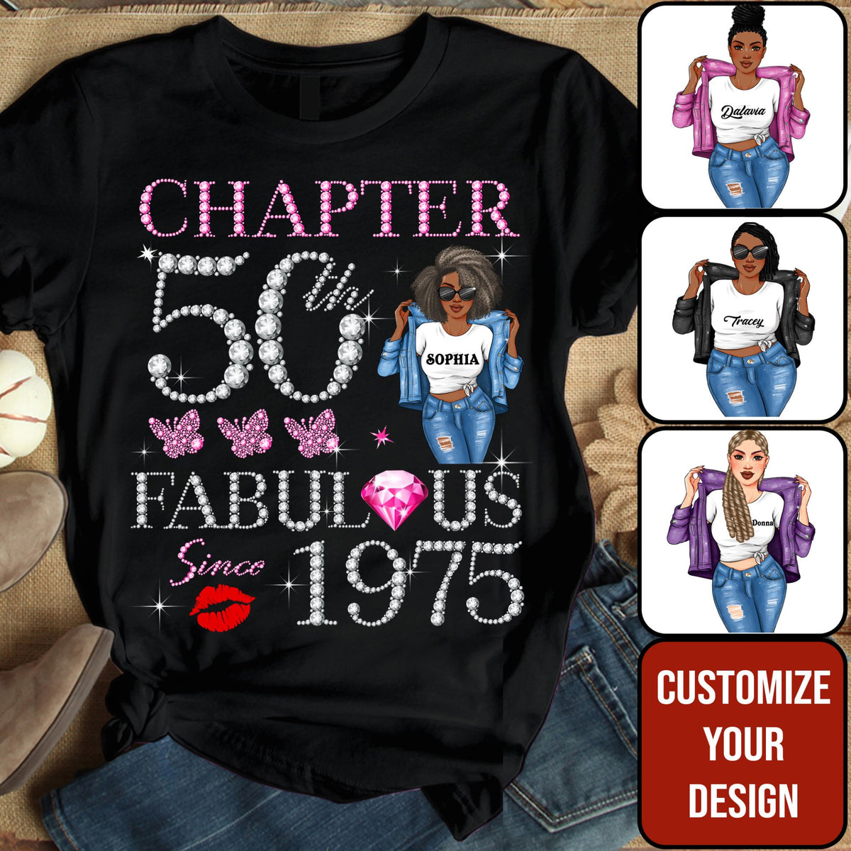 Personalized 50th Birthday Shirts, Custom Birthday Shirts, Turning 50 Shirt, Gifts For Women Turning 50, 50th Birthday Shirts For Her-YPT-HMT