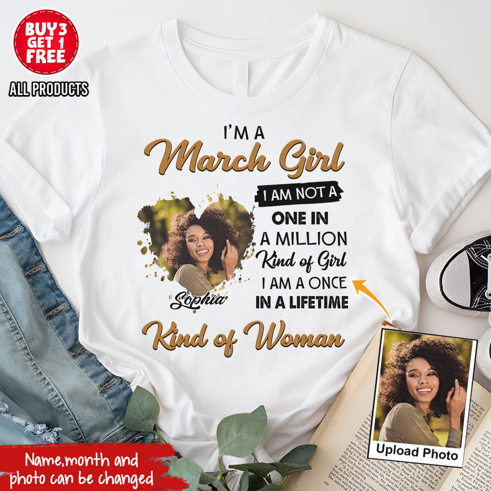 March Birthday Shirt, Custom Birthday Shirt, Queens Born In March, March Birthday Shirts For Woman, March Birthday Gifts-YPT-HCT
