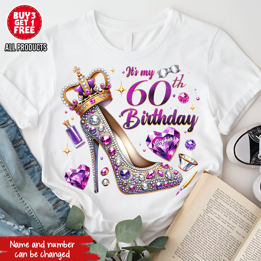 60th Birthday Shirts, Custom Birthday Shirts, Turning 60 Shirt, Gifts For Women Turning 60, 60th Birthday Shirts For Her-YPT-ALK