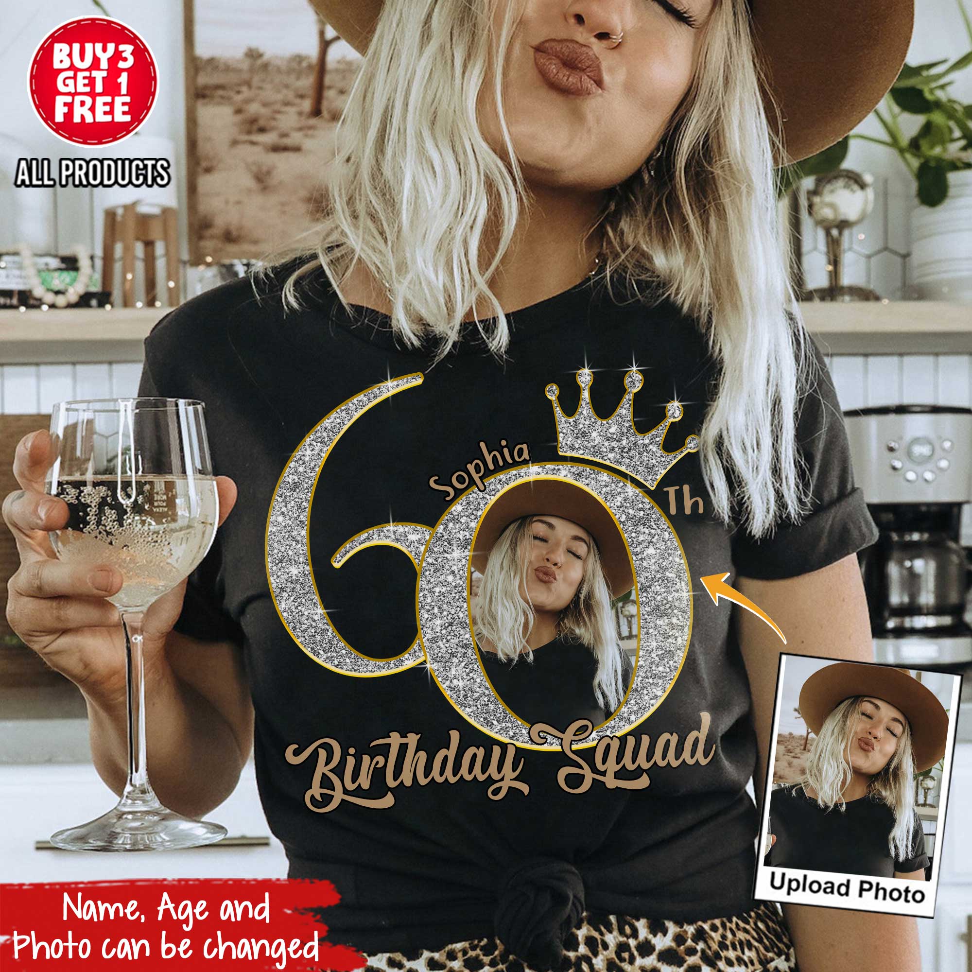 60th Birthday Shirts, Custom Birthday Shirts, Turning 60 Shirt, Gifts For Women Turning 60, 60th Birthday Shirts For Her-YPT-HCT